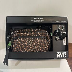 Madden NYC Leopard Print Crossbody Bag Set